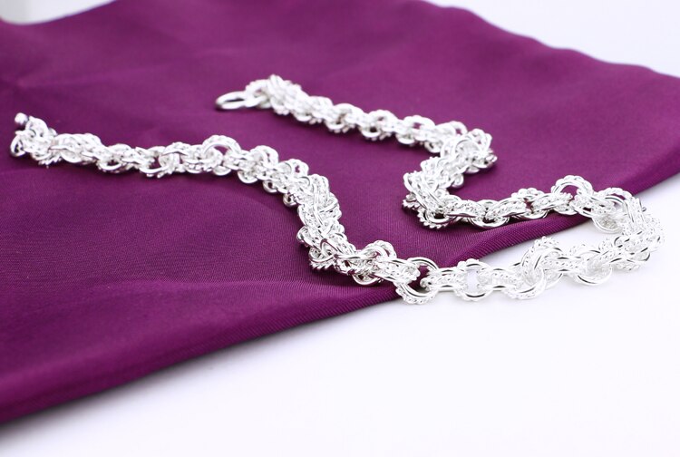 Solid Silver Wedding Necklace for Men