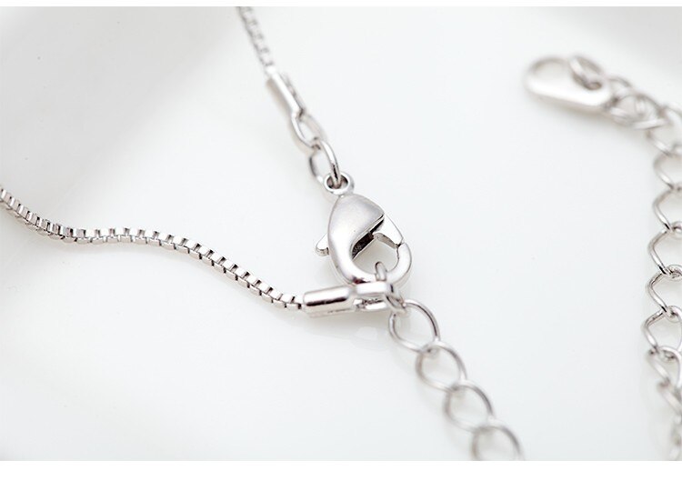 Women's Wedding Round Pendant Necklace