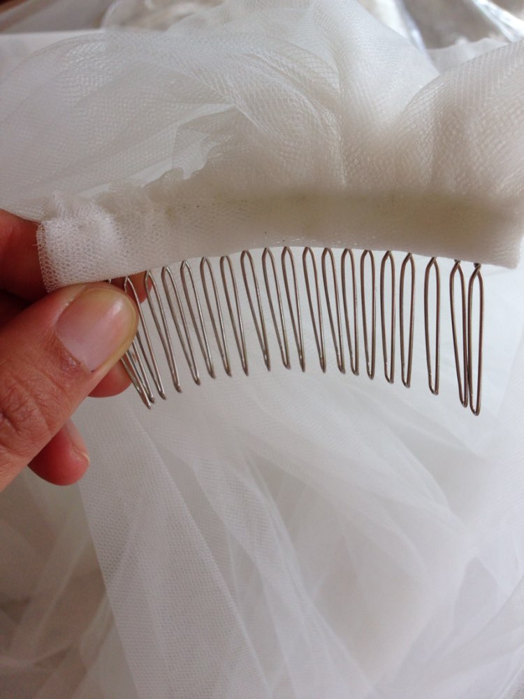 Beautiful One Layer Cathedral Length Wedding Veils