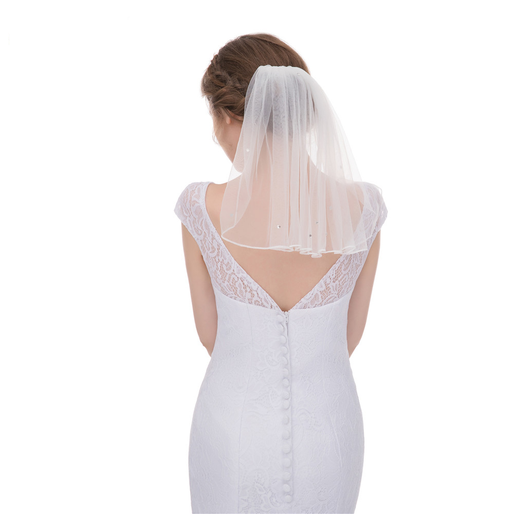 Minimalist Satin Bridal Veil