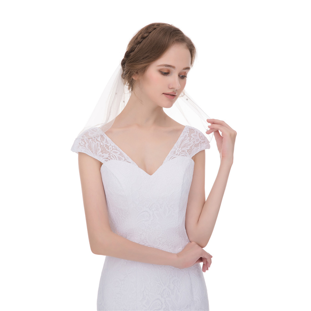 Minimalist Satin Bridal Veil