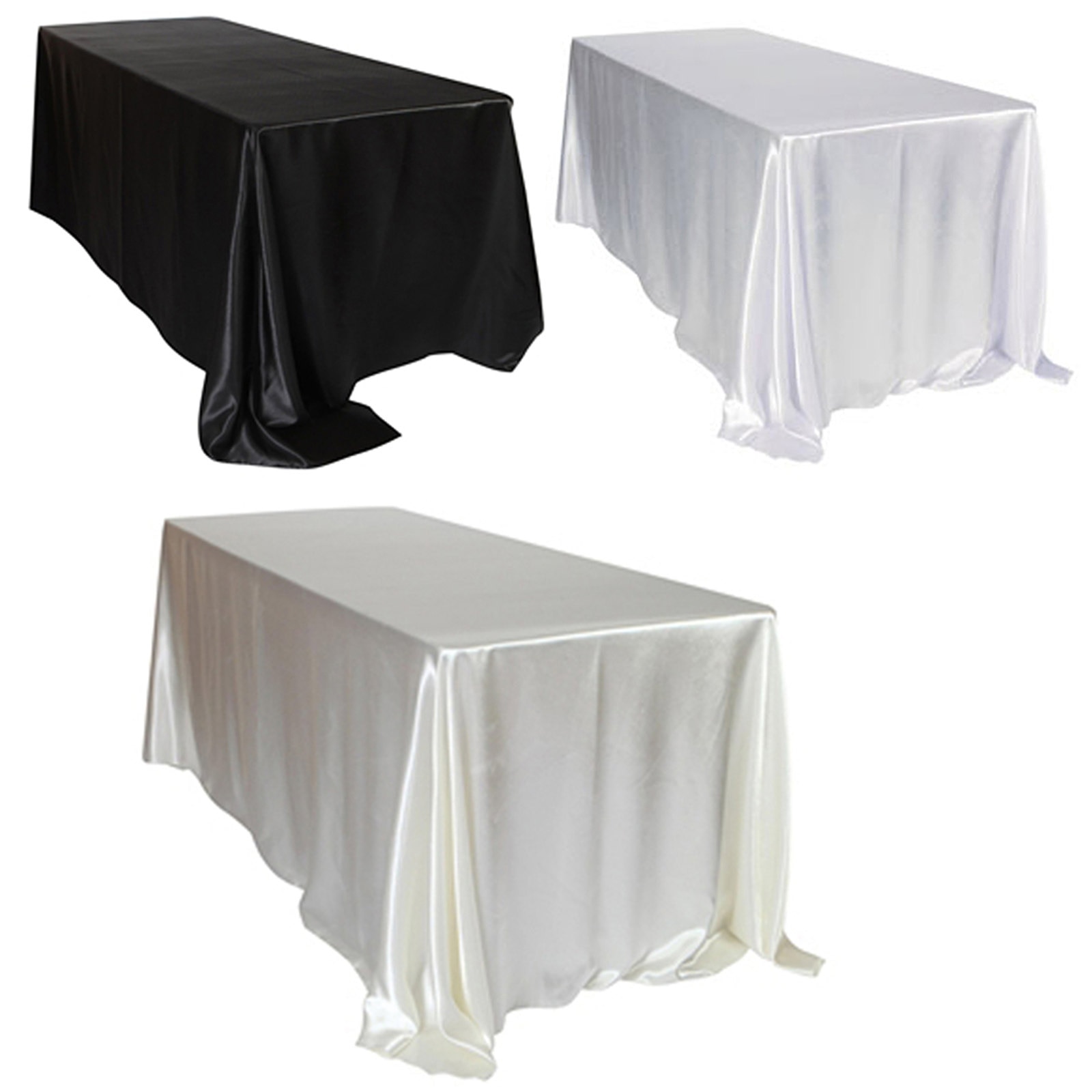 Rectangle Satin Tablecloth for Wedding