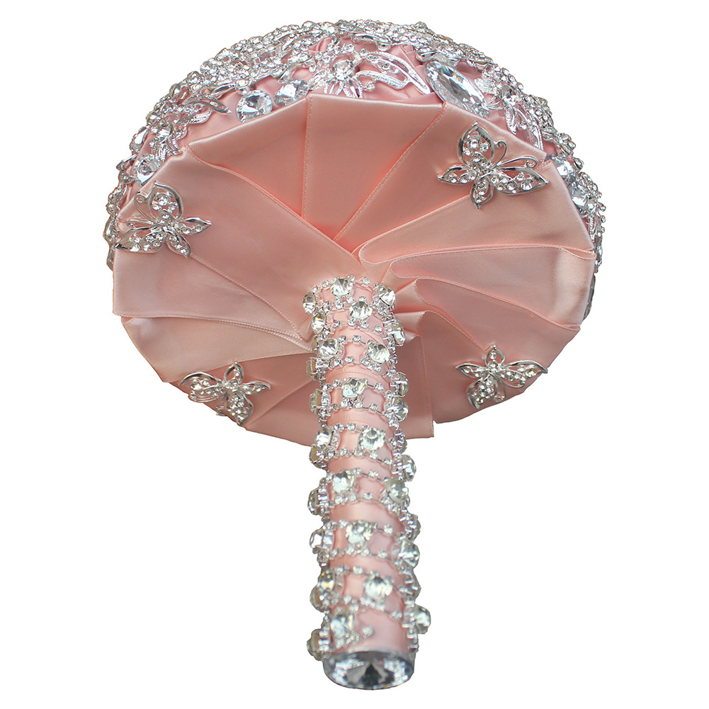 Shiny Wedding Bouquet with Rhinestones