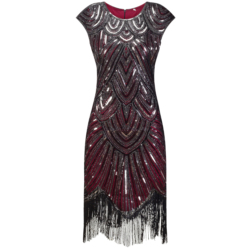 Women's Art Deco Sequined Dress