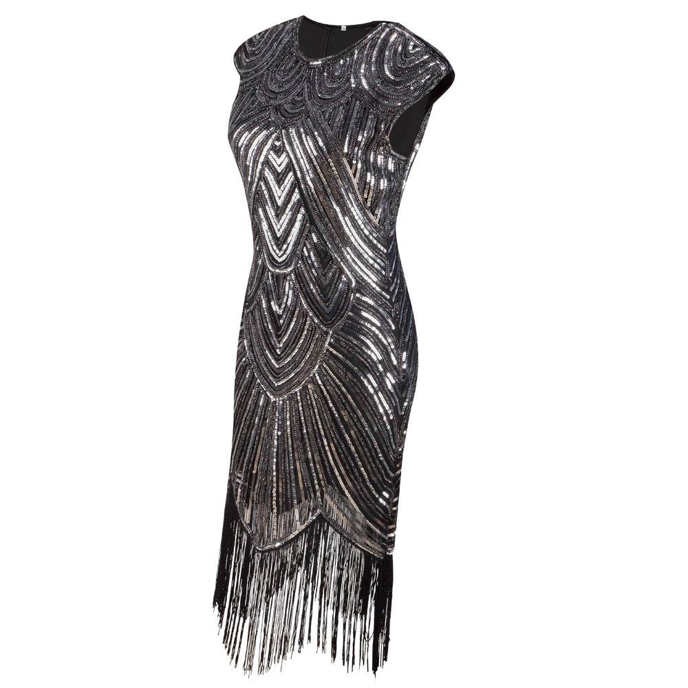 Women's Art Deco Sequined Dress