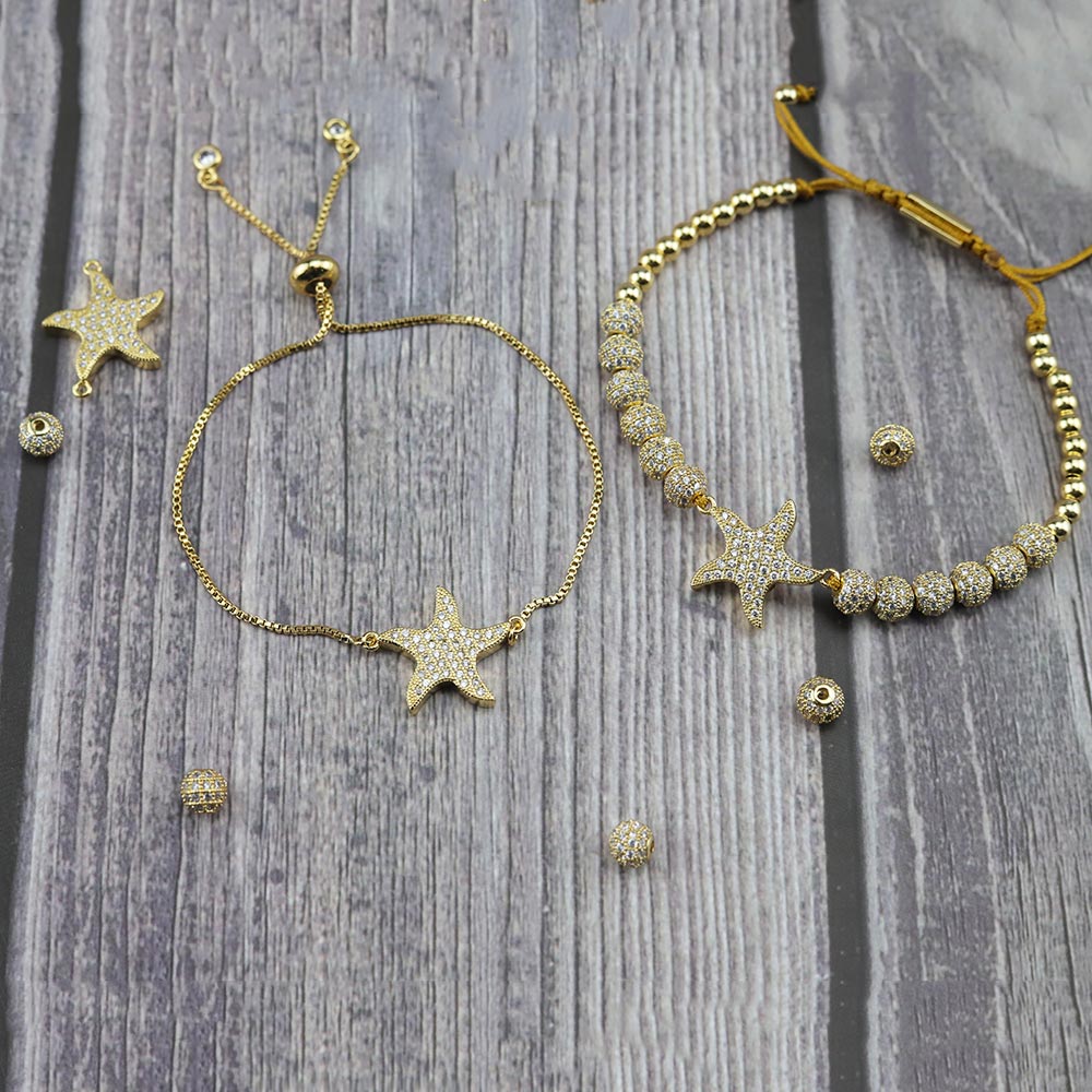 Luxury Jewelry Women's Bracelet in the Form of a Starfish