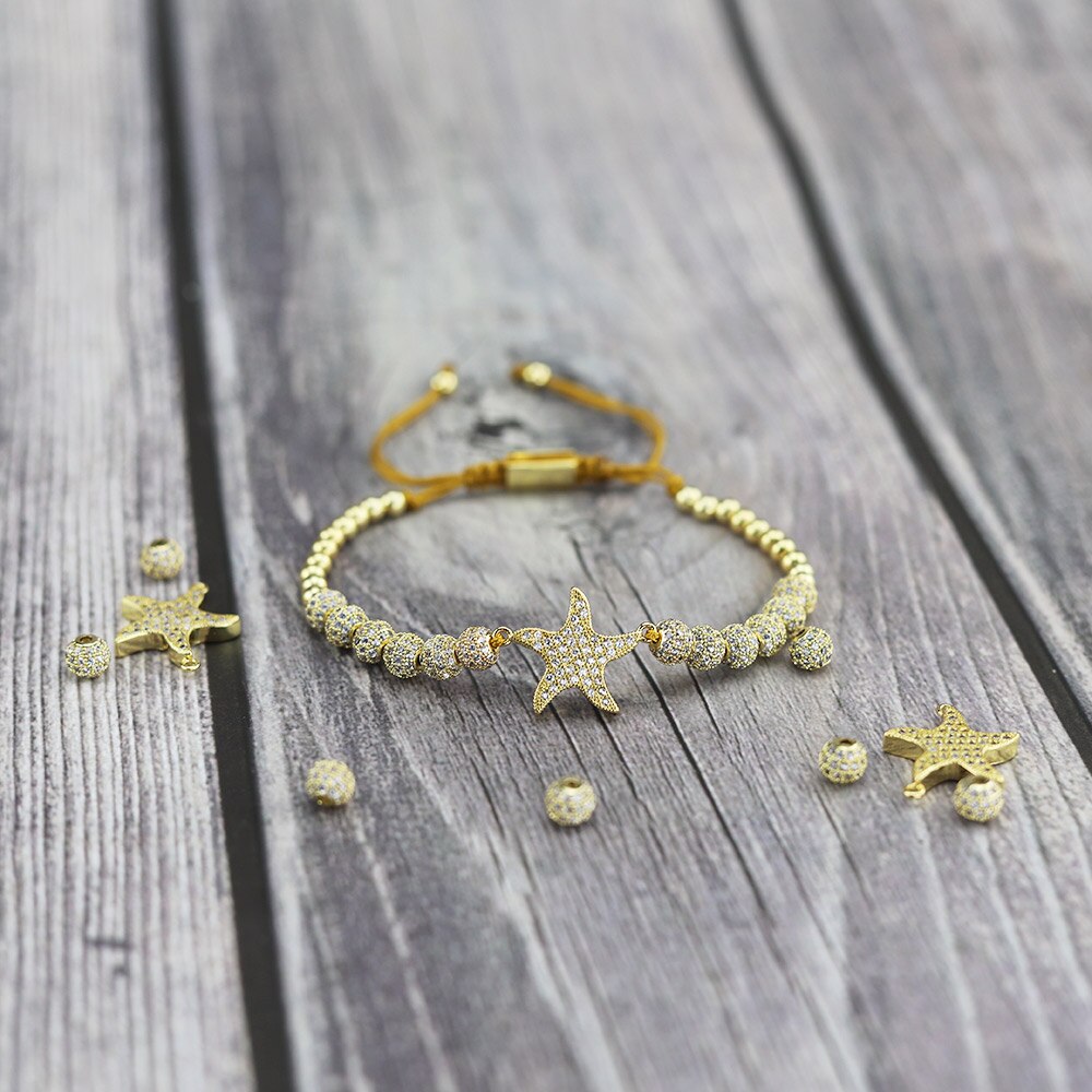 Luxury Jewelry Women's Bracelet in the Form of a Starfish