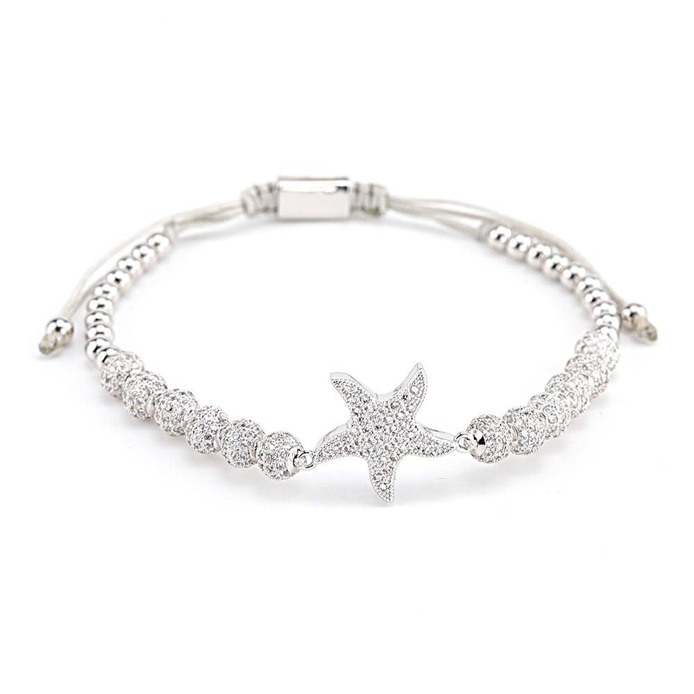 Luxury Jewelry Women's Bracelet in the Form of a Starfish