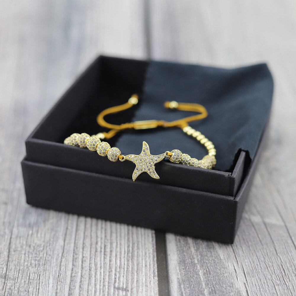 Luxury Jewelry Women's Bracelet in the Form of a Starfish