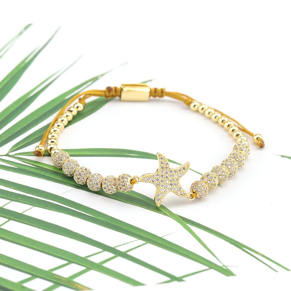 Luxury Jewelry Women's Bracelet in the Form of a Starfish