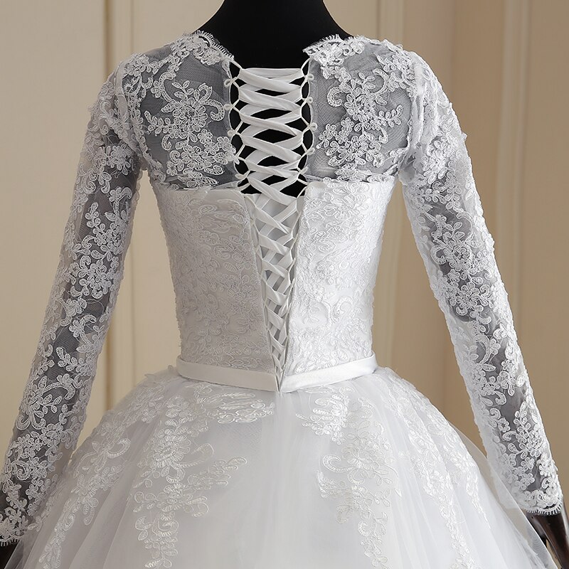 Retro Long Sleeves Wedding Dress for Women