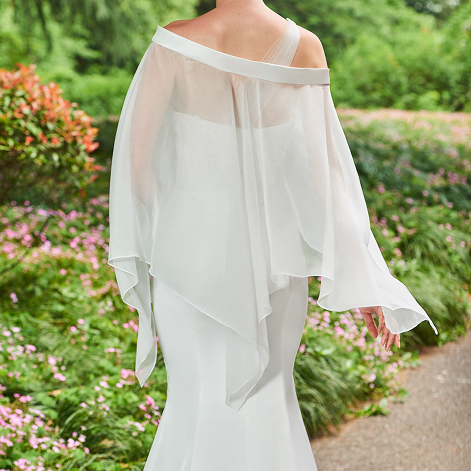 Women's Mermaid Long Sleeves Wedding Dress