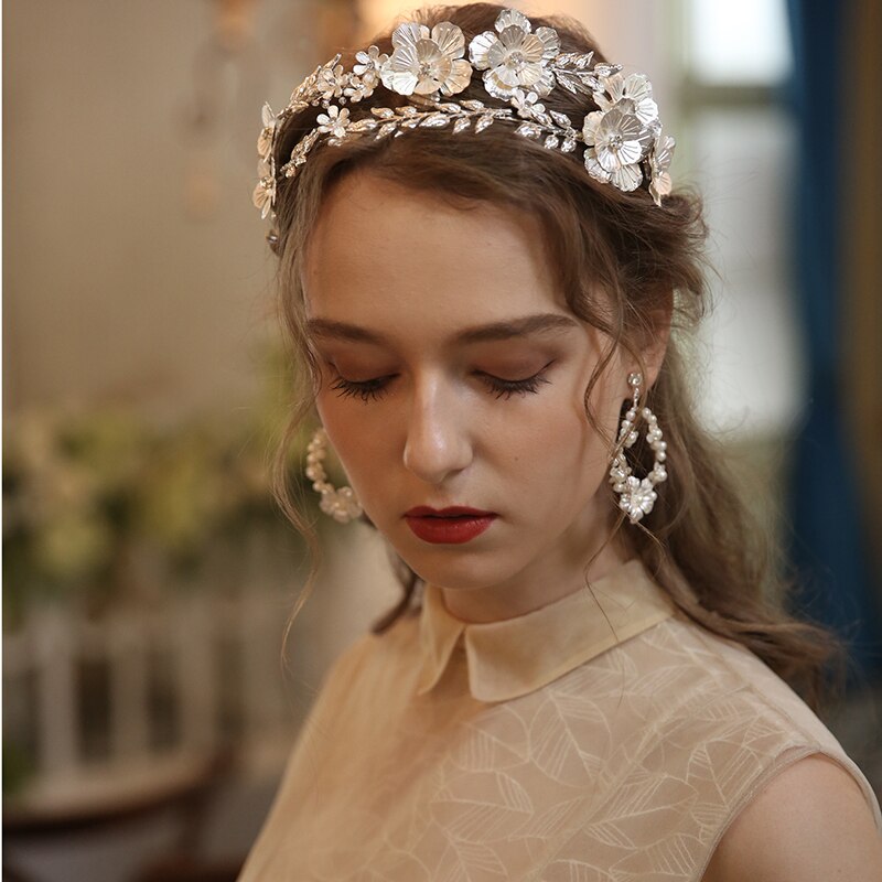 Big Floral Bridal Crown