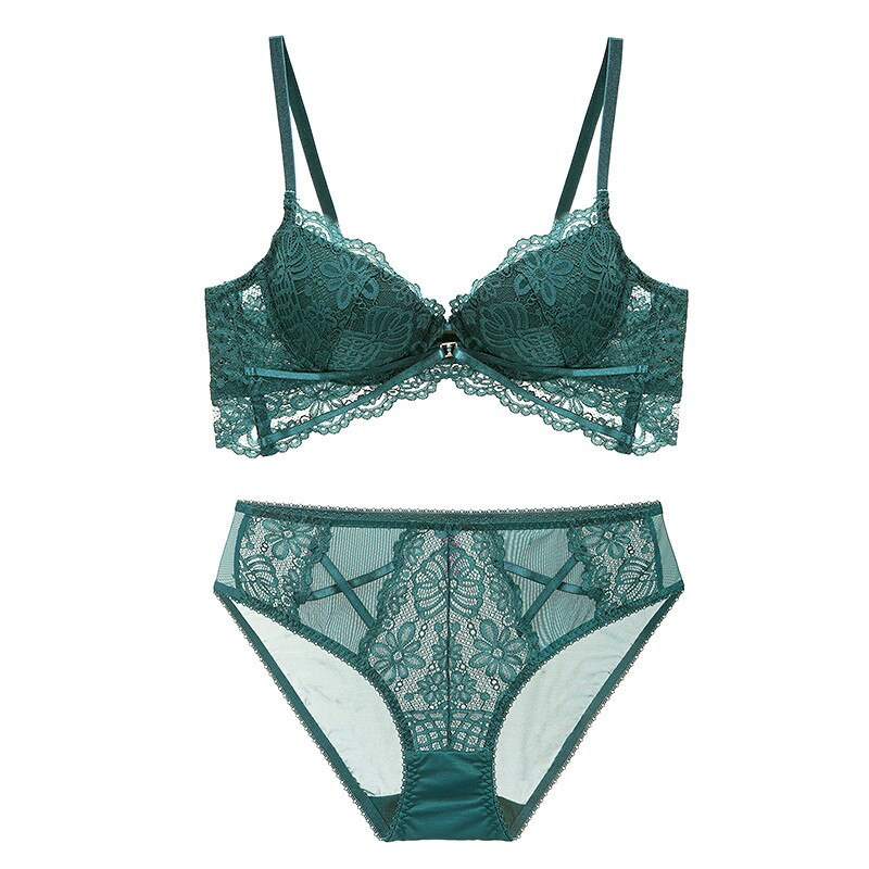 Women’s Sexy Thick Cotton Bridal Lingerie 2 pcs Set