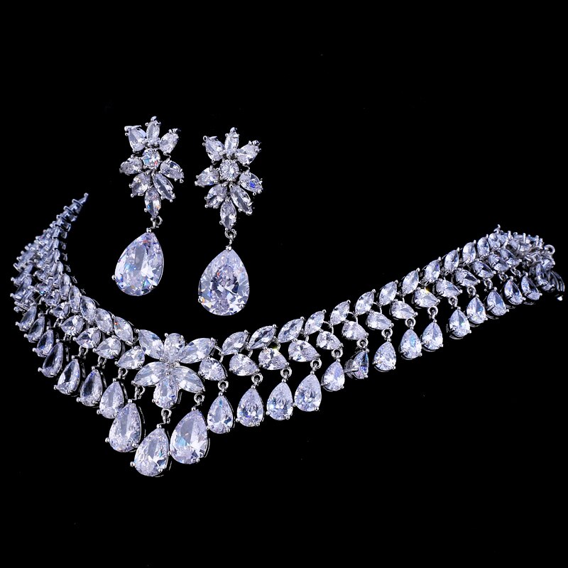 Luxury Cubic Zirconia Bridal Jewelry Set