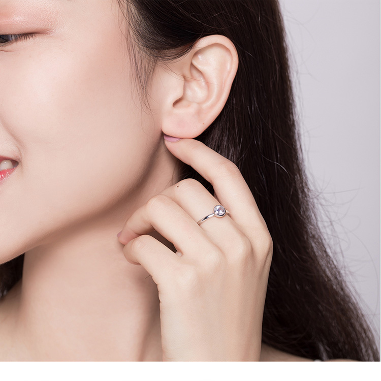 Women's Vintage 925 Sterling Silver Ring for Wedding