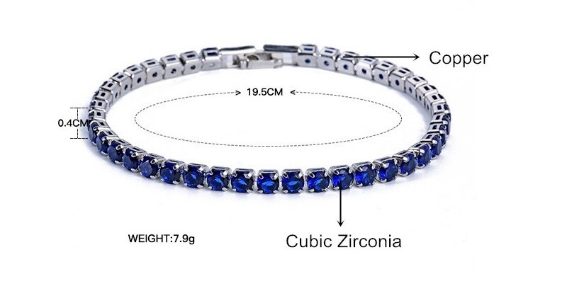 Luxury Crystal Wedding Bracelet for Women