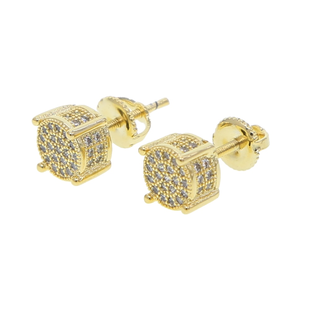 Golden Wedding Earrings for Men