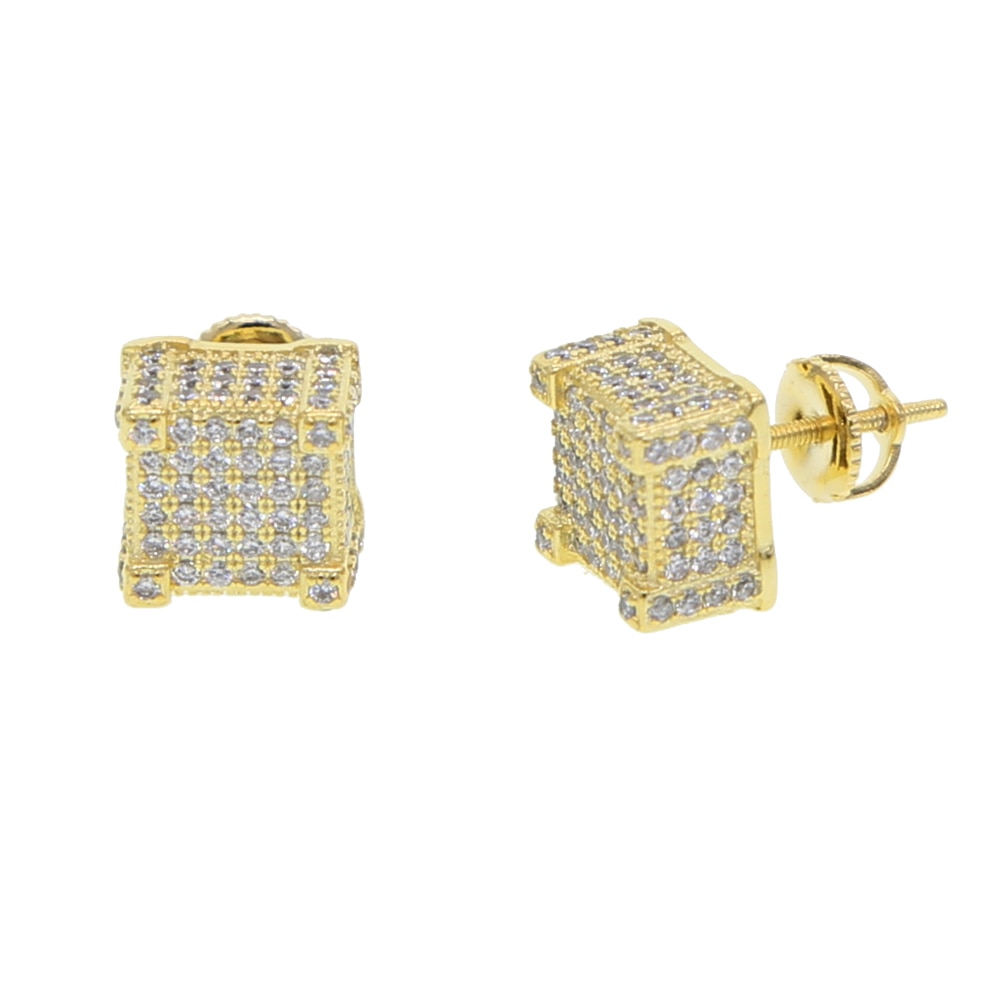 Golden Wedding Earrings for Men