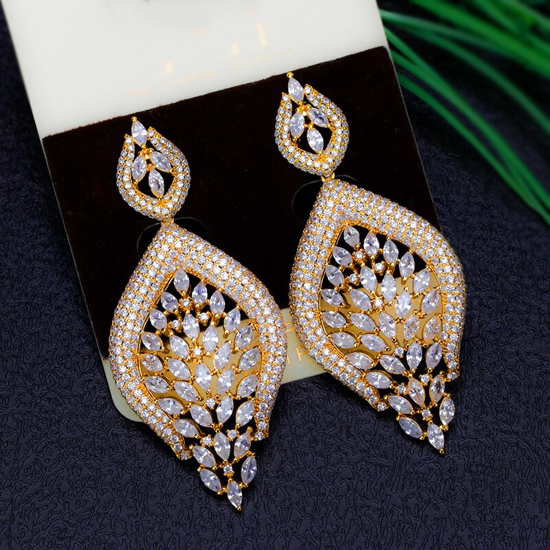 Luxury Long Pendant Earrings for Brides