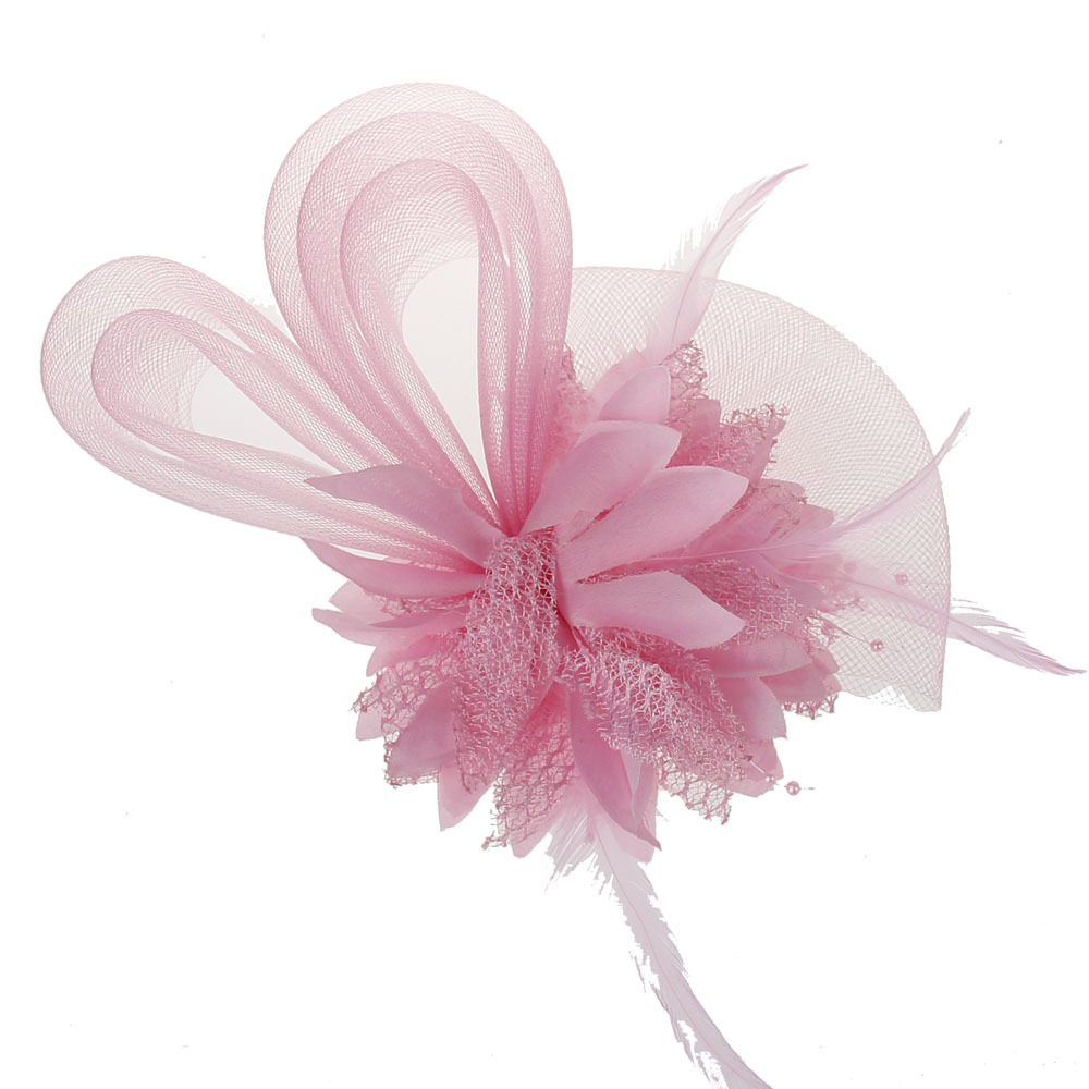 Elegant Tulle With Feather Bridal Veil Hat