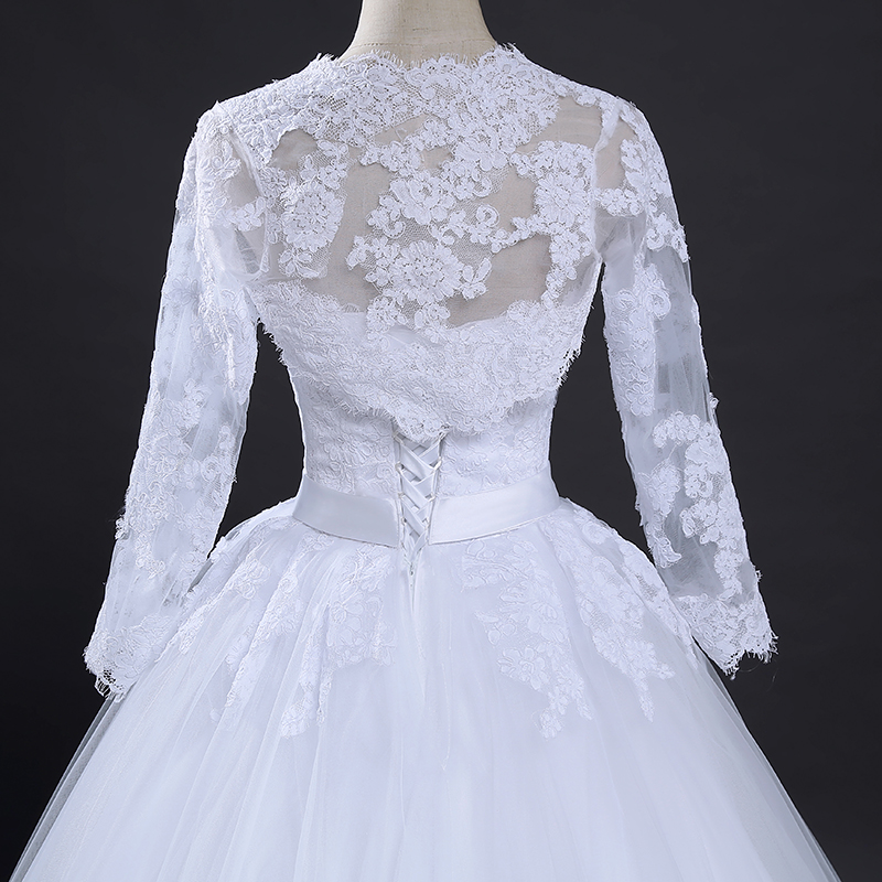Long Sleeve Jacket and Wedding Dress for Women