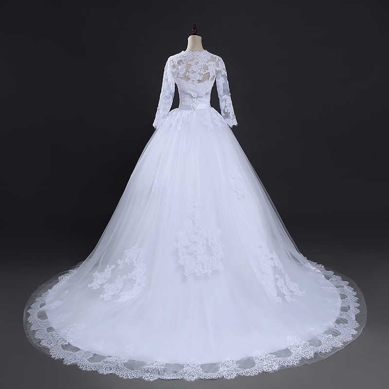 Long Sleeve Jacket and Wedding Dress for Women