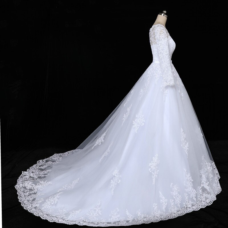 Long Sleeve Lace Wedding Dress